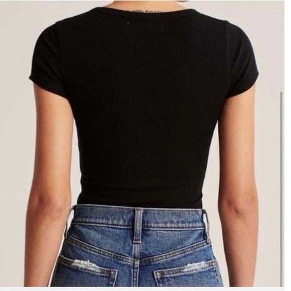 Abercrombie & Fitch Black Bodysuit Size Medium - Picture 2 of 7